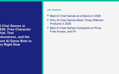 Jeux de chat IA en 2026 : chat de personnage gratuit, aventures textuelles et les meilleurs bots de jeu IA à essayer dès maintenant