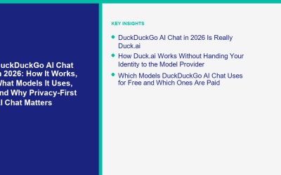 DuckDuckGo KI-Chat im Jahr 2026: Wie es funktioniert, welche Modelle es verwendet und warum datenschutzorientierter KI-Chat wichtig ist