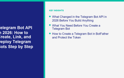 Telegram Bot API im Jahr 2026: So erstellen, verlinken und implementieren Sie Telegram-Bots Schritt für Schritt