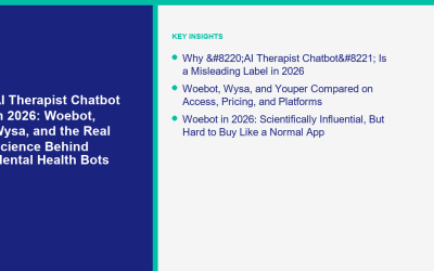 Chatbot de Terapia AI en 2026: Woebot, Wysa y la Ciencia Real Detrás de los Bots de Salud Mental