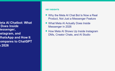 Meta AI Chatbot: Lo que hace dentro de Messenger, Instagram y WhatsApp y cómo se compara con ChatGPT en 2026