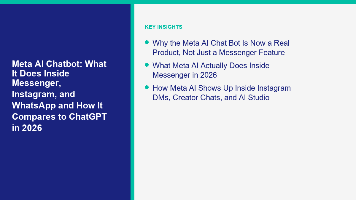 Meta AI Chatbot: What It Does Inside Messenger, Instagram...