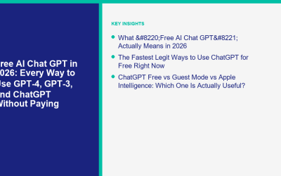 Chat GPT de IA gratuito en 2026: Todas las formas de usar GPT-4, GPT-3 y ChatGPT sin pagar