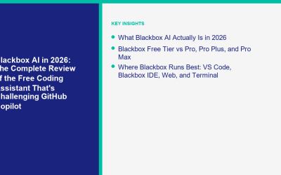 Blackbox AI en 2026: La revisión completa del asistente de codificación gratuito que desafía a GitHub Copilot