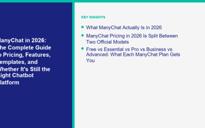 ManyChat in 2026: The Complete Guide to Pricing, Features, Templates, and Whether It’s Still the Right Chatbot Platform