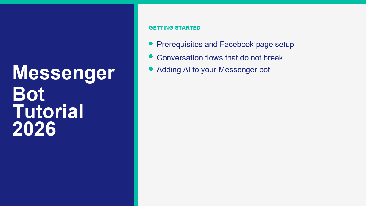 Messenger bot beginner setup