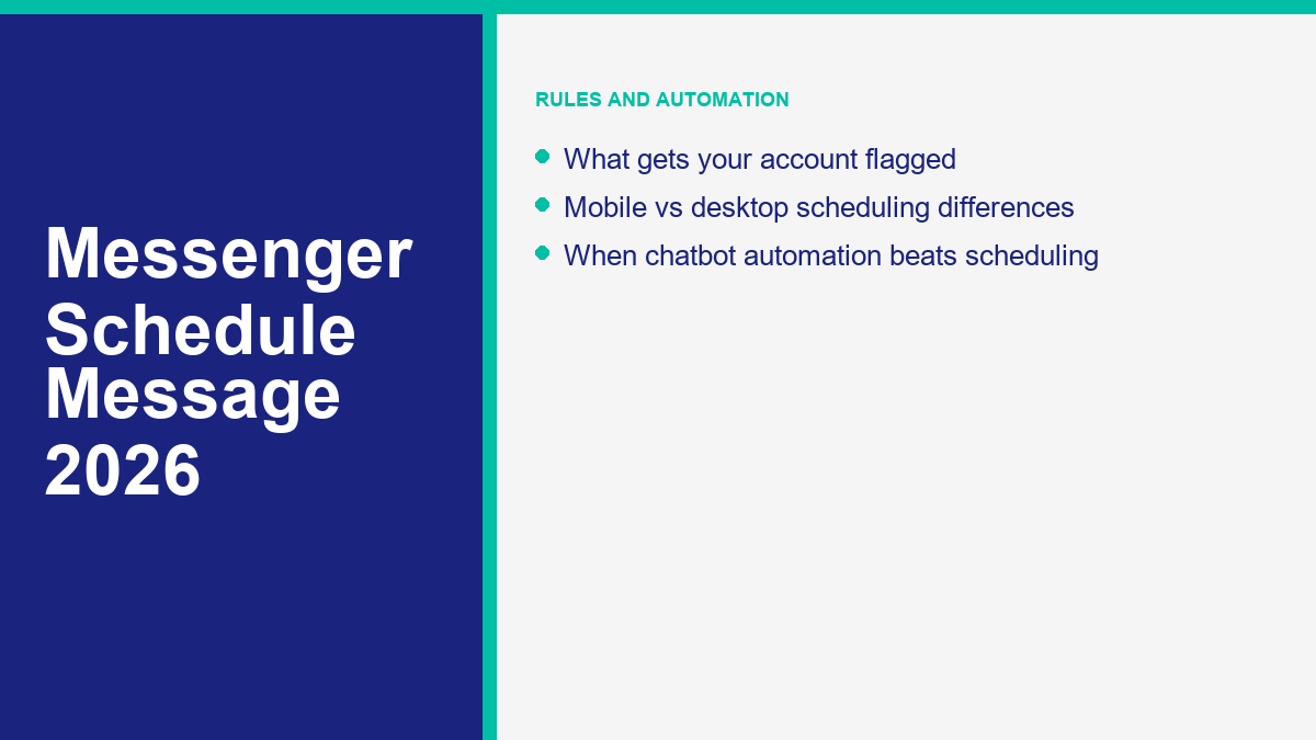 Messenger automation options