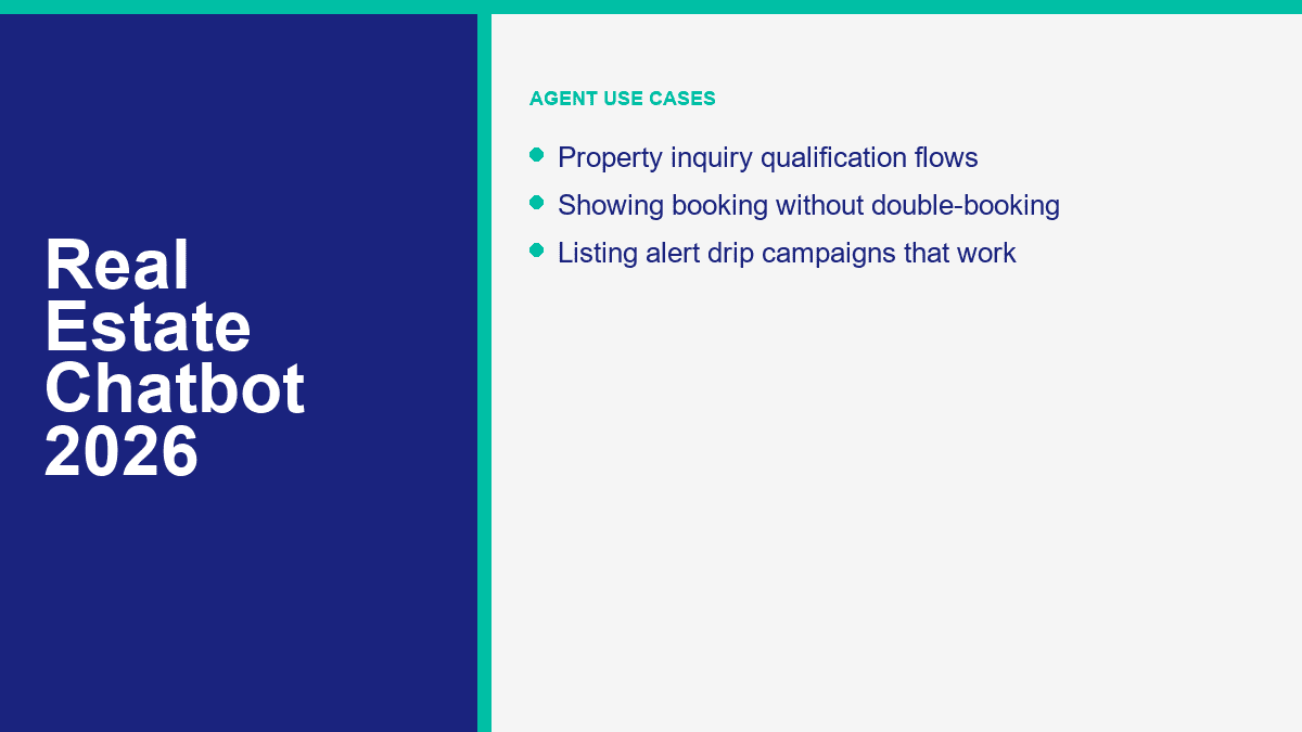 real estate chatbot use cases