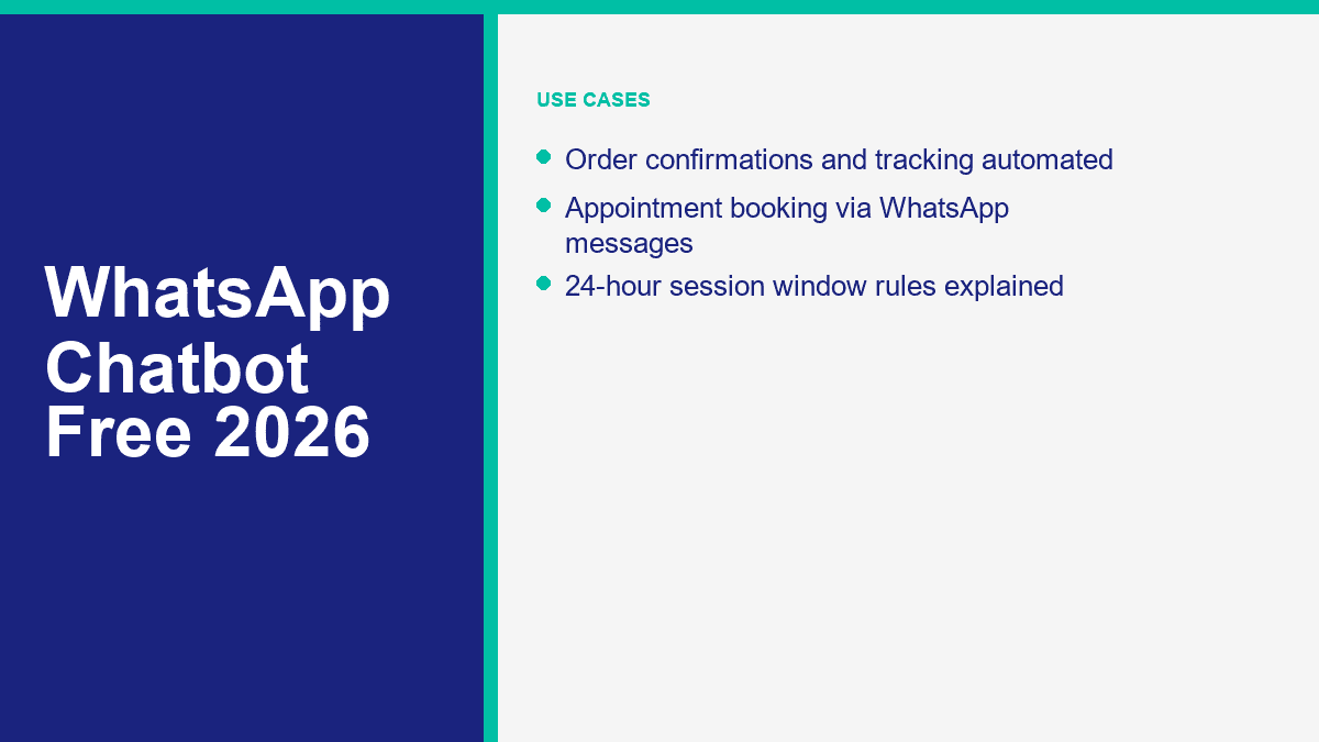 WhatsApp chatbot use cases