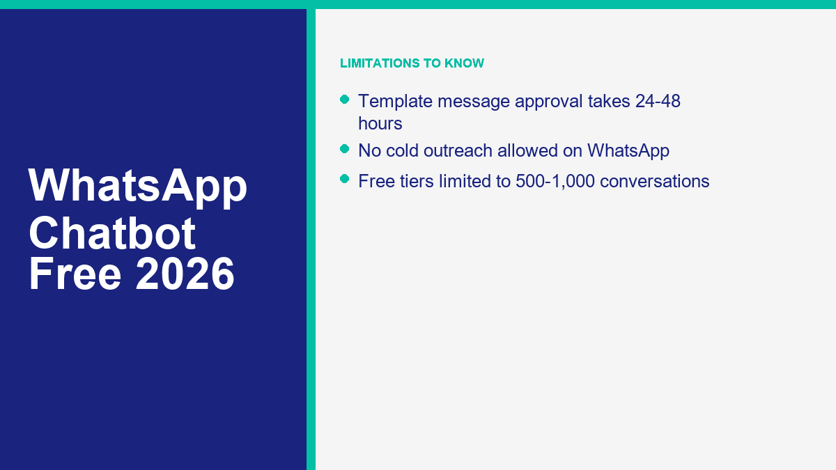 WhatsApp bot limitations