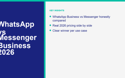 WhatsApp ব্যবসা বনাম Facebook Messenger for Business 2026: আপনি কোন চ্যানেলটি বেছে নেবেন
