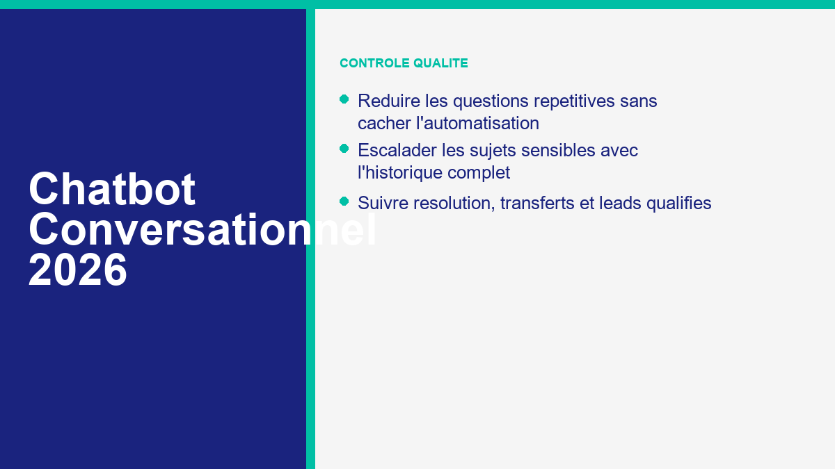 Checklist de lancement chatbot conversationnel 2026