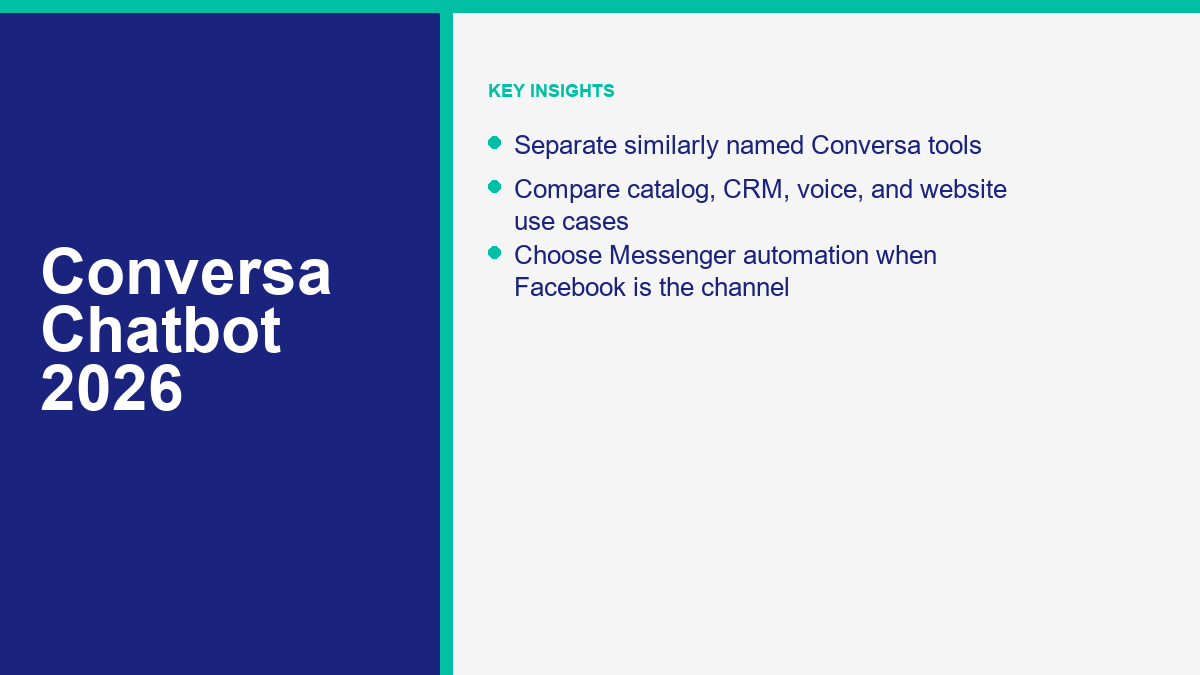 Conversa Chatbot 2026 Guide: AI Tools, Pricing, Use Cases, and Better Alternatives