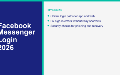 Facebook Messenger Login: How to Sign In, Fix Access Problems, and Stay Safe in 2026