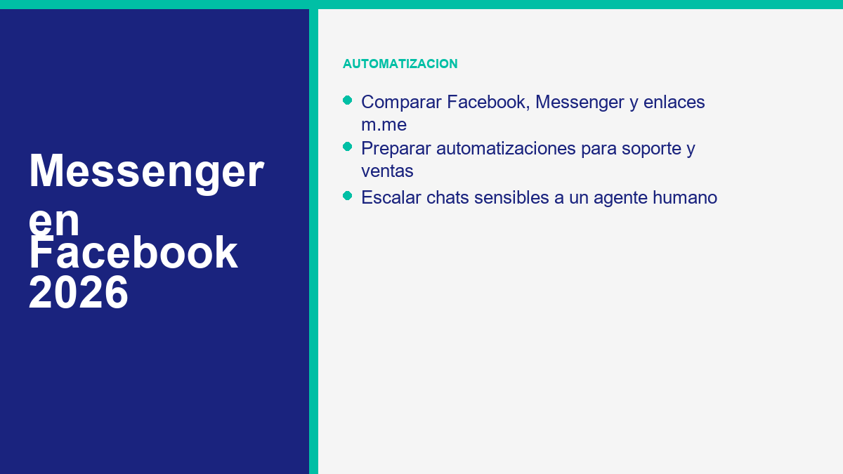 Automatizacion segura de Messenger para negocios en 2026
