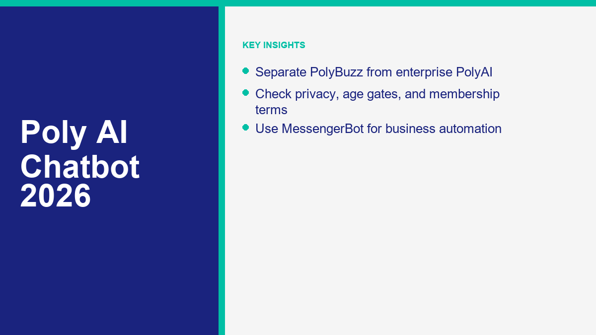 Poly AI Chatbot: What It Is, Features, Safety, and Alternatives in 2026