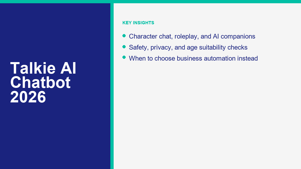 Talkie AI Chatbot: Features, Safety, Costs, and Best Alternatives in 2026