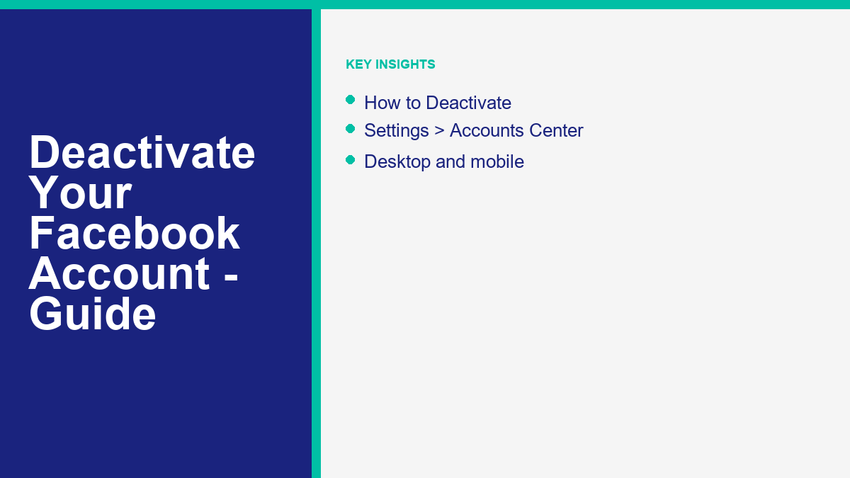 How to Deactivate Your Facebook Account in 2026 (vs Deleting) - details