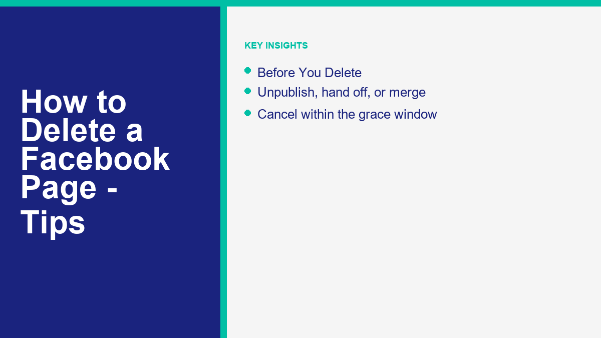 How to Delete a Facebook Page in 2026 (Step-by-Step) 2 How to Delete a Facebook Page in 2026 (Step-by-Step) - steps
