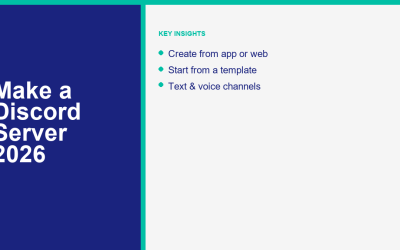 How to Make a Discord Server in 2026 (Step-by-Step)