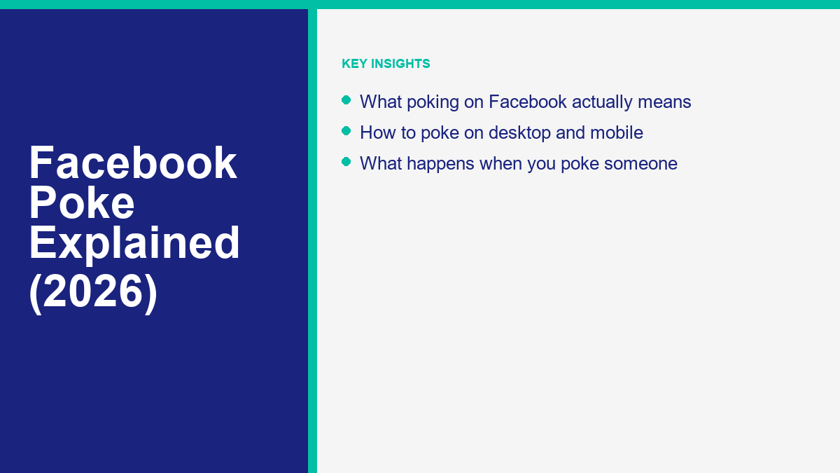 What Does Poke Mean on Facebook? The Complete 2026 Guide