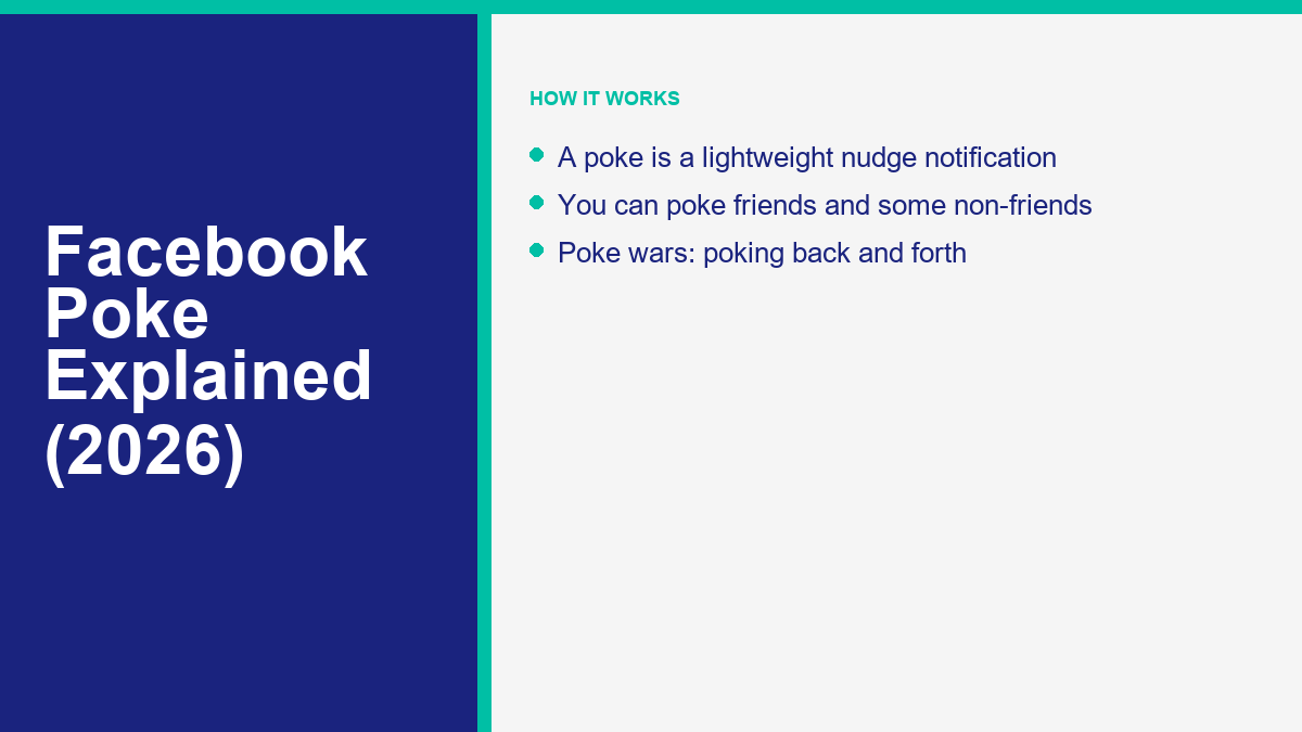 How to poke someone on Facebook in 2026