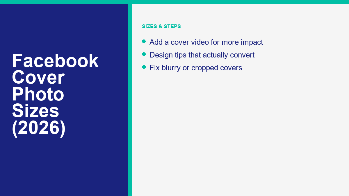 Facebook cover photo sizes and dimensions 2026