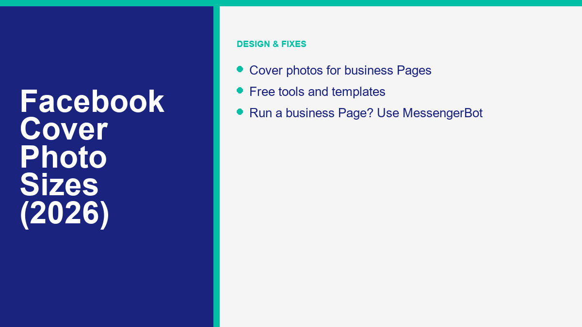 How to change and fix a Facebook cover photo