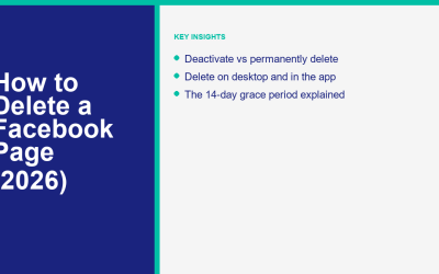 How to Delete a Facebook Page: The Step-by-Step 2026 Guide