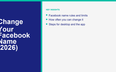 How to Change Your Name on Facebook
