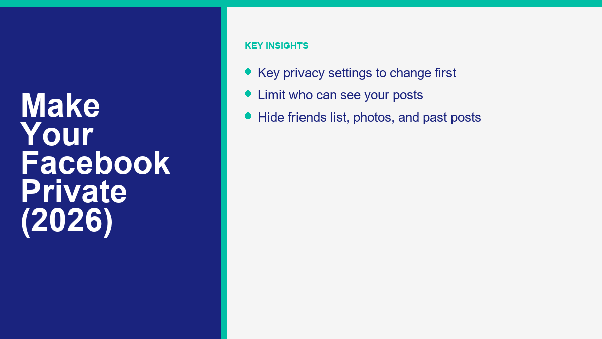How to Make Your Facebook Private: The Complete 2026 Guide