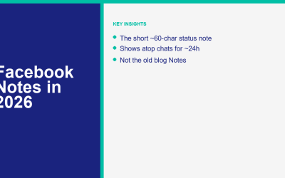 Facebook Notes in 2026: What They Are and How to Use Them