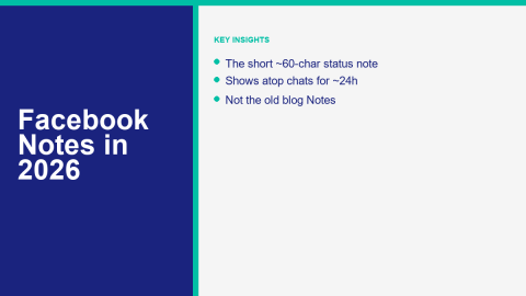 Facebook Notes In 2026: What They Are & How To Use