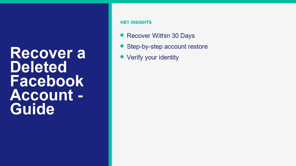 How to Recover a Deleted Facebook Account in 2026 (Step-by-Step) - details