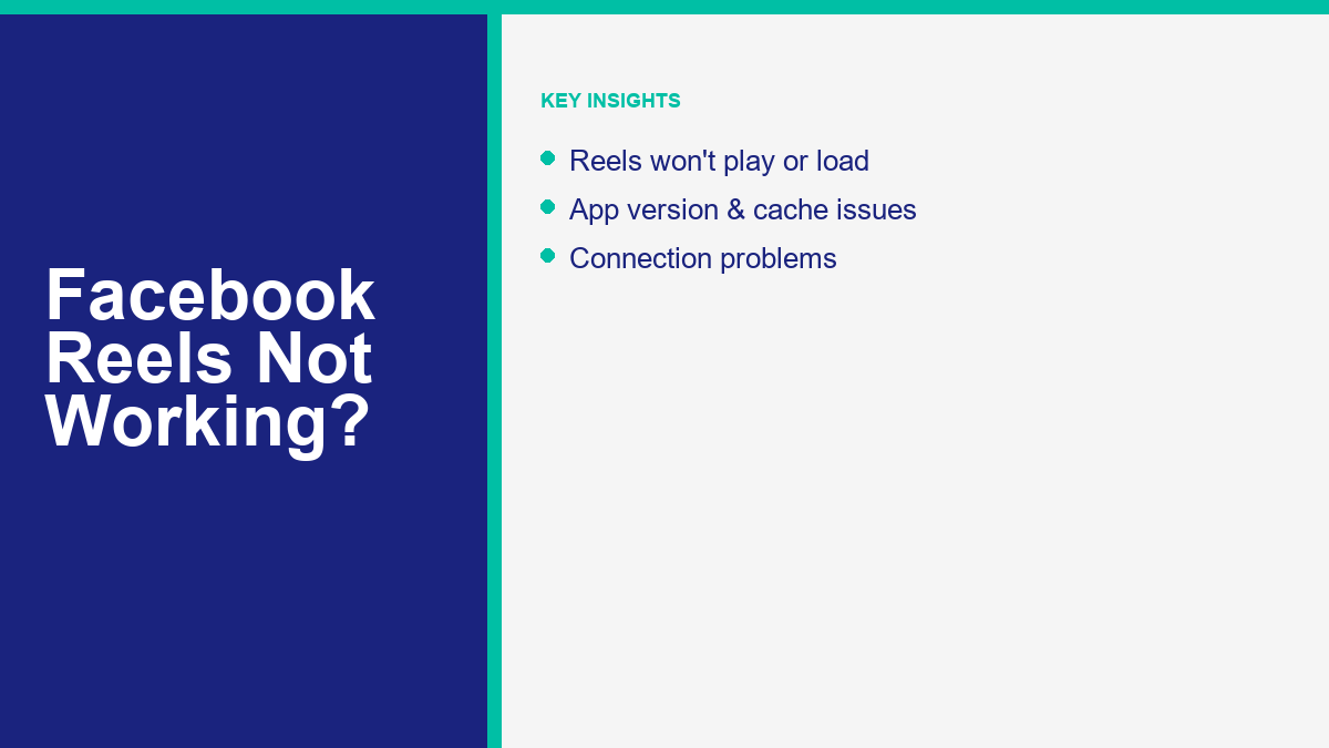 fbreels-featured Facebook Reels Not Working in 2026? Causes and Fixes