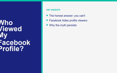 Can You See Who Viewed Your Facebook Profile in 2026? The Honest Answer