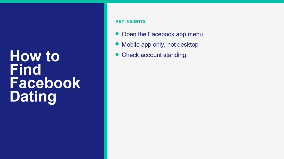 How to find and enable Facebook Dating