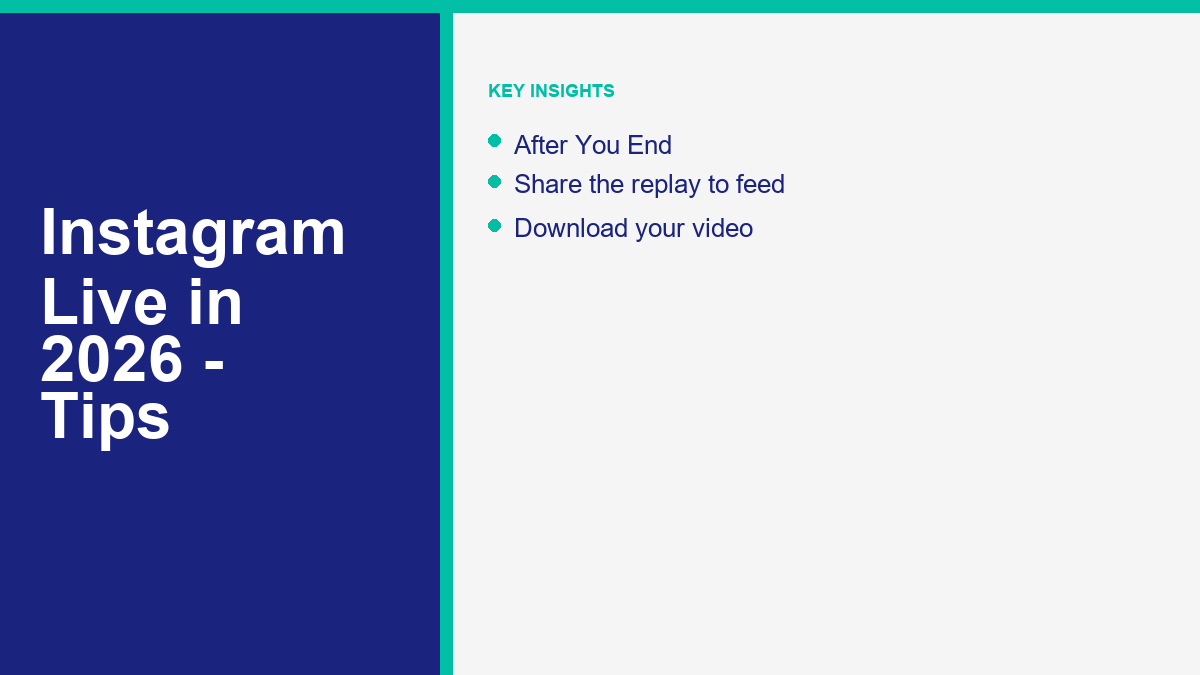 Instagram Live in 2026: How to Go Live, Get Viewers, and Save Replays 2 Instagram Live in 2026: How to Go Live, Get Viewers, and Save Replays - steps