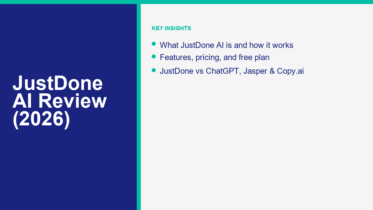 JustDone AI Review: Features, Pricing, and Alternatives