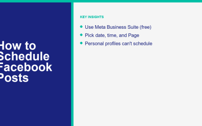 How to Schedule Facebook Posts in 2026 (Free Tools & Step-by-Step)