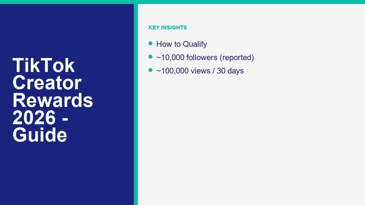 TikTok Creator Rewards Program in 2026: How to Qualify and Earn 1 TikTok Creator Rewards Program in 2026: How to Qualify and Earn - details