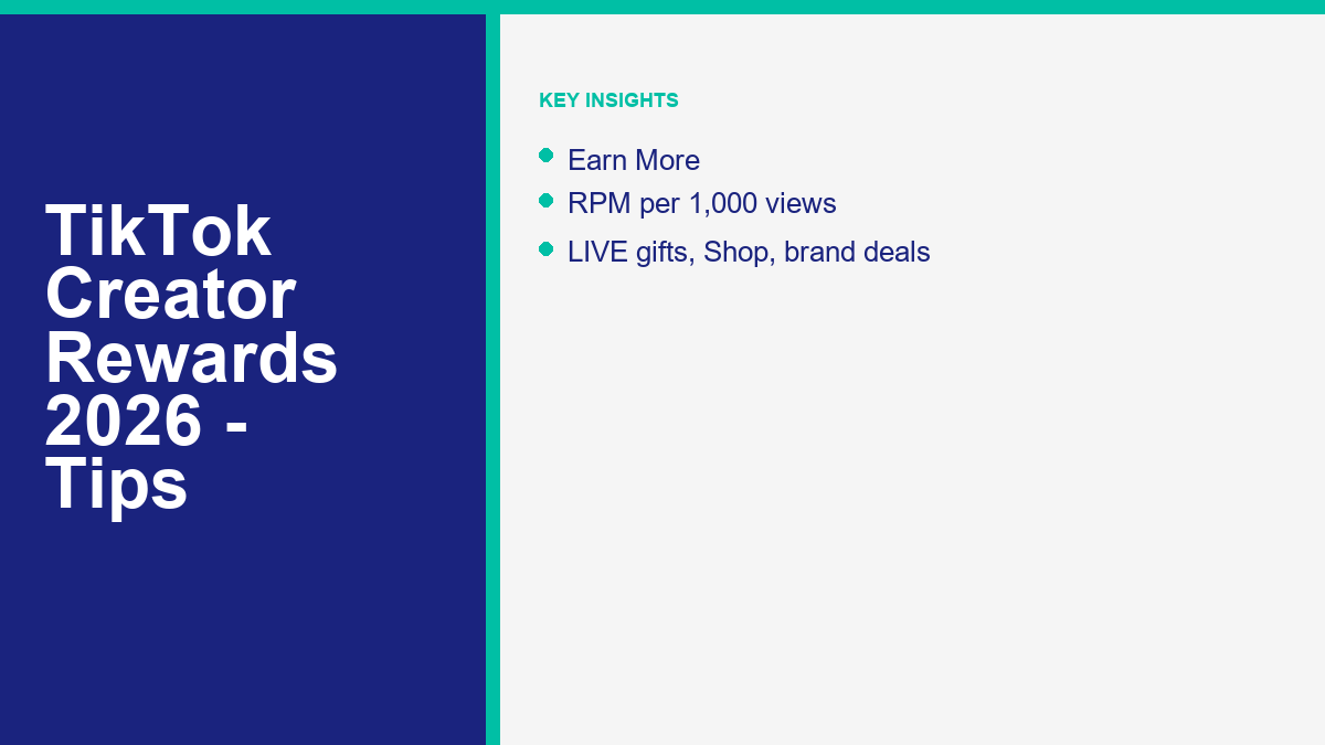 TikTok Creator Rewards Program in 2026: How to Qualify and Earn 2 TikTok Creator Rewards Program in 2026: How to Qualify and Earn - steps