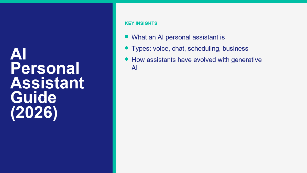 The Complete Guide to Choosing an AI Personal Assistant in 2026 The Complete Guide to Choosing an AI Personal Assistant in 2026
