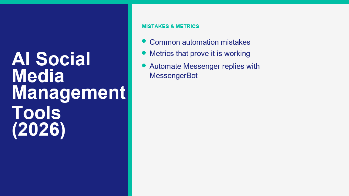 Metrics for measuring AI social media automation success