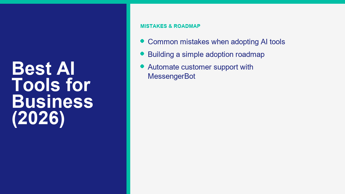 How to build an AI adoption roadmap for a business