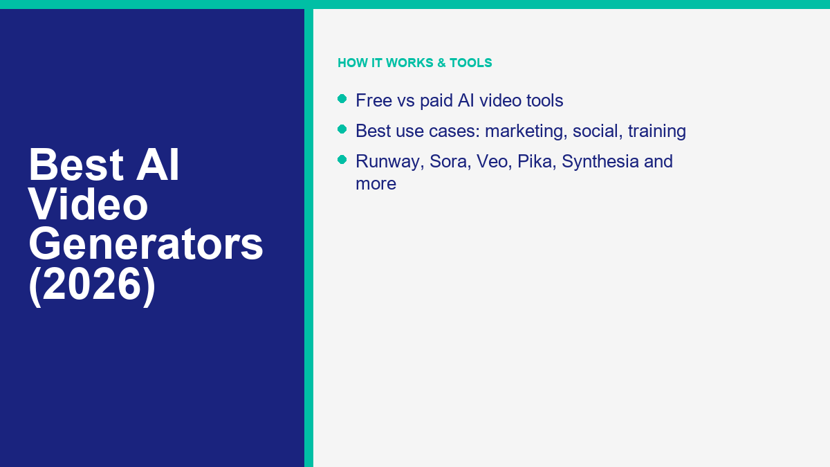 Best AI Video Generators: The Complete 2026 Guide to AI Video Platforms 1 Best AI video generation platforms compared in 2026