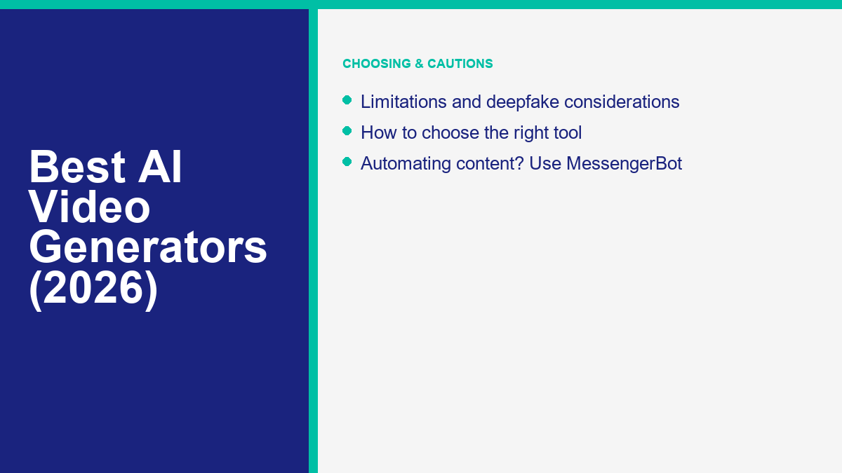 Best AI Video Generators: The Complete 2026 Guide to AI Video Platforms 2 How to choose an AI video generator
