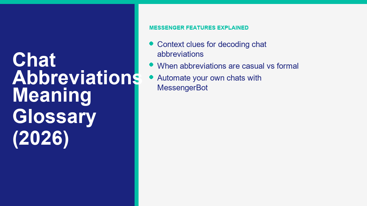 What archive and blank chat mean on Messenger