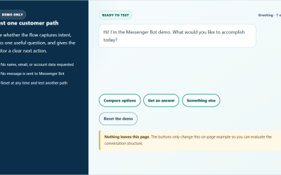 Chatbots Demo: Test a Customer Conversation Flow