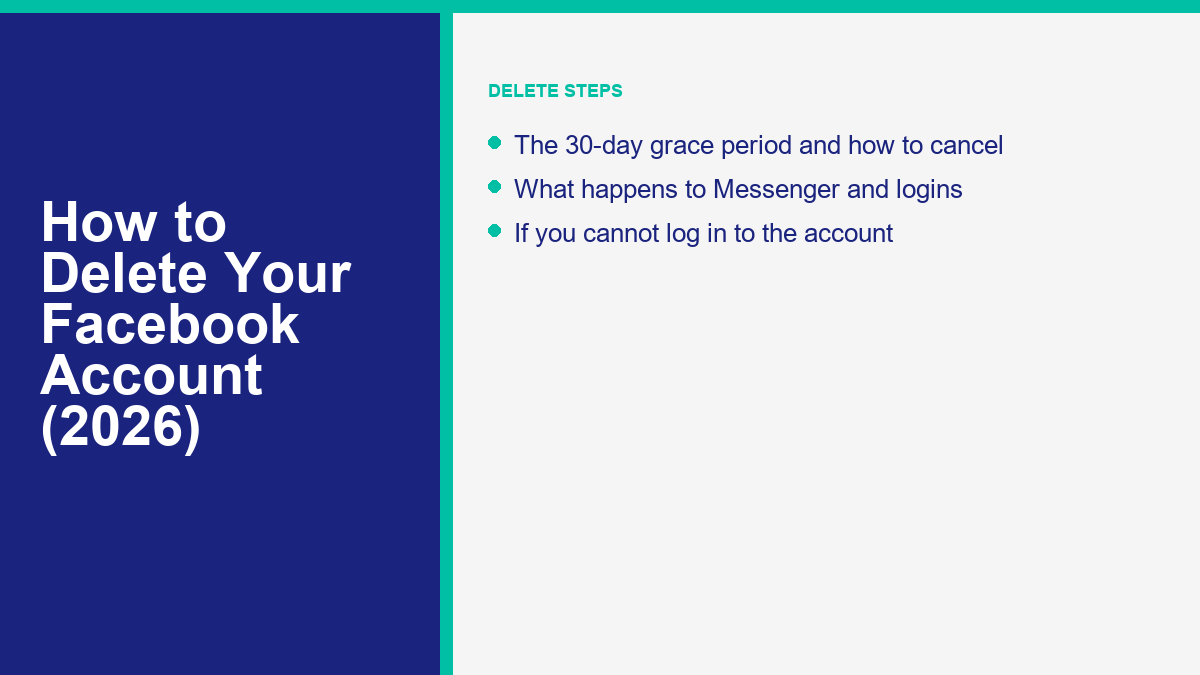 How to permanently delete your Facebook account 2026